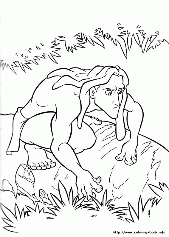 Tarzan kolorowanki